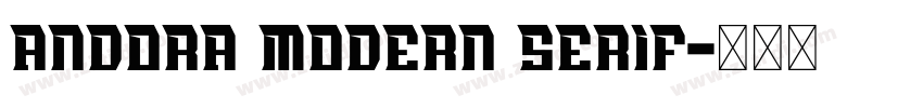 andora modern serif字体转换